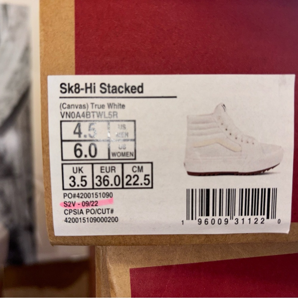 Vans Sk8-Hi Stacked sz 7.5 Men’s 9.0 Women’s - Picture 15 of 15